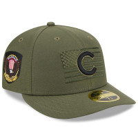 Adult Men's Chicago Cubs New Era 2023 Armed Forces Day Low Profile 59FIFTY Fitted Hat - Green