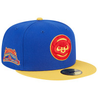 Adult Men's Chicago Cubs New Era Empire 59FIFTY Fitted Hat - Royal/Yellow