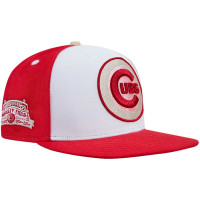 Adult Men's Chicago Cubs Pro Standard Strawberry Ice Cream Drip Snapback Hat - White/Red