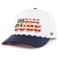 Adult Men's Chicago Cubs '47 Flag Script Hitch Snapback Hat - White