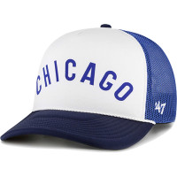 Adult Men's Chicago Cubs '47 Foam Front Script Trucker Snapback Hat - White