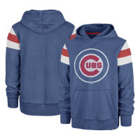 Adult Men's Chicago Cubs '47 Premier Nico Pullover baseball Hoodie - Heather Royal