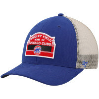 Adult Men's Chicago Cubs '47 Wrigley Field Local Haven Trucker Snapback Hat - Royal/Natural Adult Men's Chicago Cubs '47 Wrigley Field Local Haven Trucker Snapback Hat - Royal/Natural