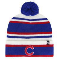 Youth Boys Chicago Cubs '47 Stripling Cuffed Knit Hat with Pom - White/Royal