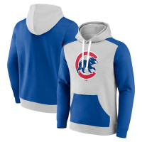 Adult Men's Chicago Cubs Arctic Pullover baseball Hoodie - Gray/Royal Adult Men's Chicago Cubs Arctic Pullover baseball Hoodie - Gray/Royal