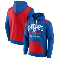 Adult Men's Chicago Cubs Chip In Pullover baseball Hoodie - Royal/Red Adult Men's Chicago Cubs Chip In Pullover baseball Hoodie - Royal/Red