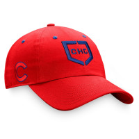 Adult Men's Chicago Cubs Iconic Home Plate Adjustable Hat - Red