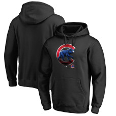 Adult Men's Chicago Cubs Midnight Mascot Pullover baseball Hoodie - Black