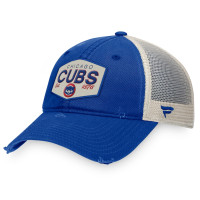 Adult Men's Chicago Cubs Patch Trucker Adjustable Hat - Royal