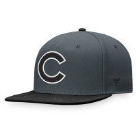 Adult Men's Chicago Cubs Two-Tone Patch Snapback Hat - Charcoal