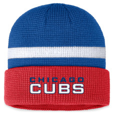 Adult Men's Chicago Cubs Fanatics Branded Waffle Cuffed Knit Hat - Royal