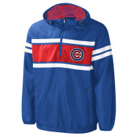Adult Men's Chicago Cubs G-III Sports by Carl Banks Game Score Quarter-Zip Windbreaker - Royal