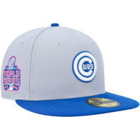 Adult Men's Chicago Cubs New Era Dolphin 59FIFTY Fitted Hat - Gray/Blue Adult Men's Chicago Cubs New Era Dolphin 59FIFTY Fitted Hat - Gray/Blue
