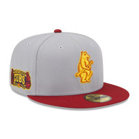 Adult Men's Chicago Cubs New Era Navy Undervisor 59FIFTY Fitted Hat - Gray/Red