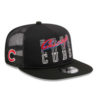 Adult Men's Chicago Cubs New Era Street Team A-Frame Trucker 9FIFTY Snapback Hat - Black Adult Men's Chicago Cubs New Era Street Team A-Frame Trucker 9FIFTY Snapback Hat - Black