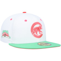 Adult Men's Chicago Cubs New Era Watermelon Lolli 59FIFTY Fitted Hat - White/Green
