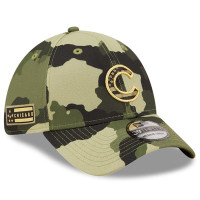 Adult Men's Chicago Cubs New Era 2022 Armed Forces Day 39THIRTY Flex Hat - Camo