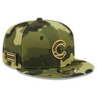 Adult Men's Chicago Cubs New Era 2022 Armed Forces Day 9FIFTY Snapback Adjustable Hat - Camo