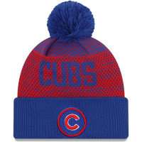 Adult Men's Chicago Cubs New Era Authentic Collection Sport Cuffed Knit Hat with Pom - Royal Adult Men's Chicago Cubs New Era Authentic Collection Sport Cuffed Knit Hat with Pom - Royal