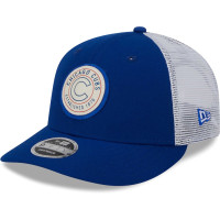 Adult Men's Chicago Cubs New Era Circle Trucker Low Profile 9FIFTY Snapback Hat - Royal