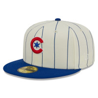 Adult Men's Chicago Cubs New Era Cooperstown Collection Retro City 59FIFTY Fitted Hat - White