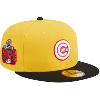 Adult Men's Chicago Cubs New Era Grilled 59FIFTY Fitted Hat - Yellow/Black Adult Men's Chicago Cubs New Era Grilled 59FIFTY Fitted Hat - Yellow/Black