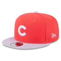 Adult Men's Chicago Cubs New Era Spring Basic Two-Tone 9FIFTY Snapback Hat - Red/Purple