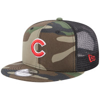 Adult Men's Chicago Cubs New Era Trucker 9FIFTY Snapback Hat - Camo Adult Men's Chicago Cubs New Era Trucker 9FIFTY Snapback Hat - Camo
