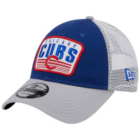Adult Men's Chicago Cubs New Era Two-Tone Patch 9FORTY Snapback Hat - Royal