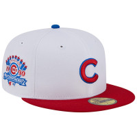 Adult Men's Chicago Cubs New Era Undervisor 59FIFTY Fitted Hat - White/Red