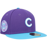 Adult Men's Chicago Cubs New Era Vice 59FIFTY Fitted Hat - Purple