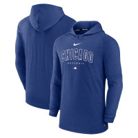 Adult Men's Chicago Cubs Authentic Collection Early Work Tri-Blend Performance Pullover baseball Hoodie - Heather Royal Adult Men's Chicago Cubs Authentic Collection Early Work Tri-Blend Performance Pullover baseball Hoodie - Heather Royal
