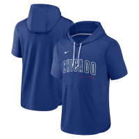 Adult Men's Chicago Cubs Springer Short Sleeve Team Pullover baseball Hoodie - Royal Adult Men's Chicago Cubs Springer Short Sleeve Team Pullover baseball Hoodie - Royal