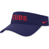 Adult Men's Chicago Cubs Wordmark Performance Adjustable Visor - Royal Adult Men's Chicago Cubs Wordmark Performance Adjustable Visor - Royal