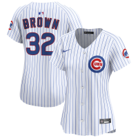 Women's Chicago Cubs #32 Ben Brown White Home Limited Player Jersey