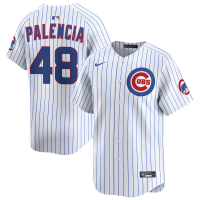 Men's Chicago Cubs #48 Daniel Palencia White Home Limited Player Jersey