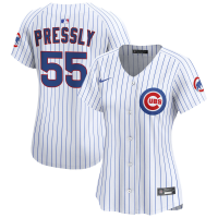 Women's Chicago Cubs #55 Ryan Pressly White Home Limited Player Jersey