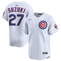 Youth Chicago Cubs #27 Seiya Suzuki White Home Player Limited Jersey