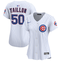 Women's Chicago Cubs #50 Jameson Taillon White Home Limited Player Jersey Women's Chicago Cubs #50 Jameson Taillon White Home Limited Player Jersey