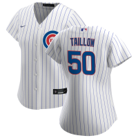 Women's Chicago Cubs #50 Jameson Taillon White Home Replica Player Jersey