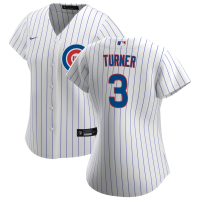 Women's Chicago Cubs #3 Justin Turner White Home Replica Player Jersey
