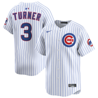 Youth Chicago Cubs #3 Justin Turner White Home Player Limited Jersey Youth Chicago Cubs #3 Justin Turner White Home Player Limited Jersey