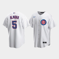 Men's Chicago Cubs #5 Albert Almora Jr White Replica Nike Home Jersey Men's Chicago Cubs #5 Albert Almora Jr White Replica Nike Home Jersey