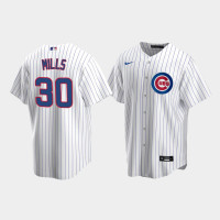 Men's Chicago Cubs Alec Mills #30 White Replica 2020 Home Jersey Men's Chicago Cubs Alec Mills #30 White Replica 2020 Home Jersey