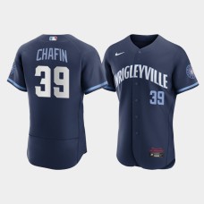 Men's Chicago Cubs Andrew Chafin Navy 2021 City Connect Authentic Jersey