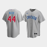 Men's Chicago Cubs #44 Anthony Rizzo Gray Replica Nike Road Jersey Men's Chicago Cubs #44 Anthony Rizzo Gray Replica Nike Road Jersey