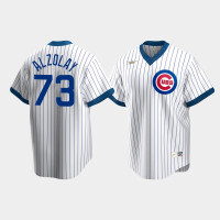 Adbert Alzolay Chicago Cubs White Cooperstown Collection Home Jersey
