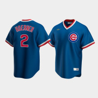 Nico Hoerner Chicago Cubs Royal Cooperstown Collection Road Jersey Nico Hoerner Chicago Cubs Royal Cooperstown Collection Road Jersey