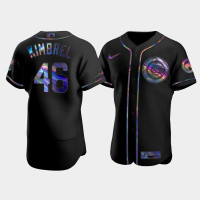 Men's Chicago Cubs Craig Kimbrel Black Iridescent Logo Authentic Holographic Limited Jersey Men's Chicago Cubs Craig Kimbrel Black Iridescent Logo Authentic Holographic Limited Jersey