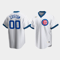 Men's Chicago Cubs #00 Custom Cooperstown Collection Home Nike White Jersey Men's Chicago Cubs #00 Custom Cooperstown Collection Home Nike White Jersey